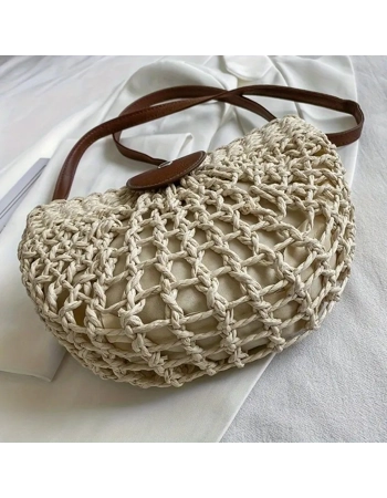 Half-Moon Woven Crossbody Bag Half-Moon Woven Crossbody Bag