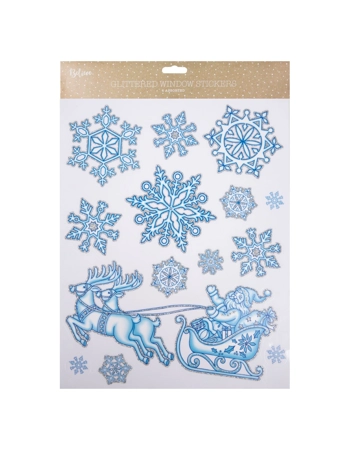 Christmas Glitter Window Stickers