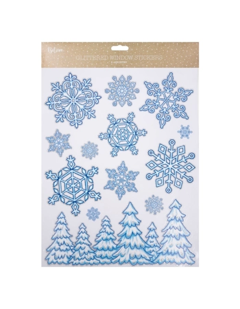 Christmas Glitter Window Stickers