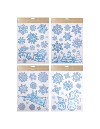 Christmas Glitter Window Stickers