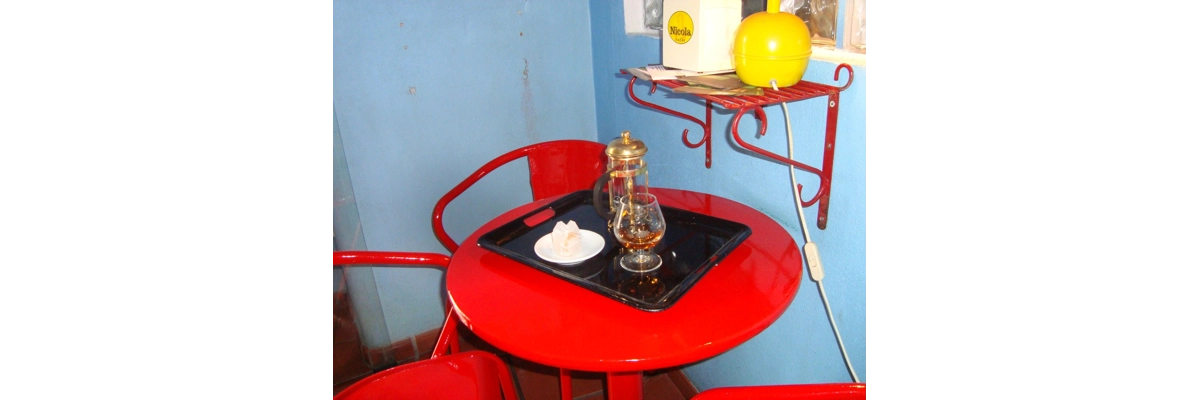 Inside the cafe