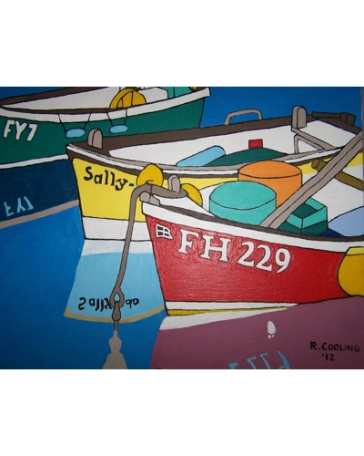 Fishing Boats Mevagissey Orig.