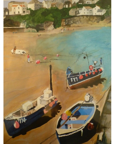 Boats at Gorran Haven Orig.