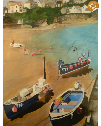 Boats at Gorran Haven Card