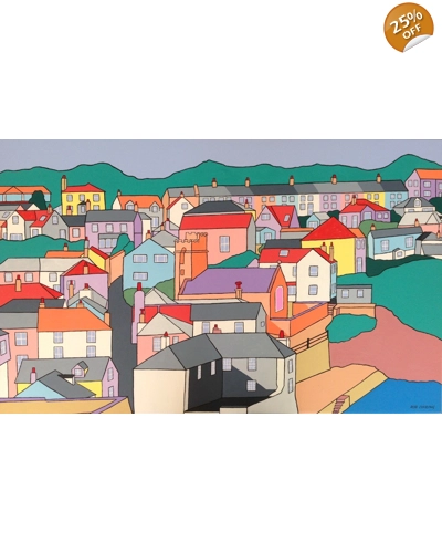 Rooftops of Gorran Haven Card