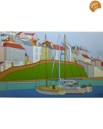 East Wharf Mevagissey Art Card