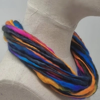 "Toucan" Pure wool necklace with magnetic clasp