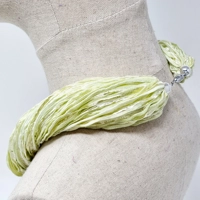 Spring - Lemon yarn necklace