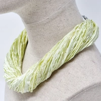 Spring - Lemon yarn necklace