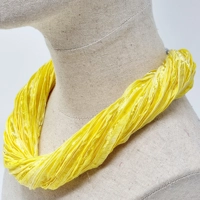 Spring - Yellow ribbon necklace