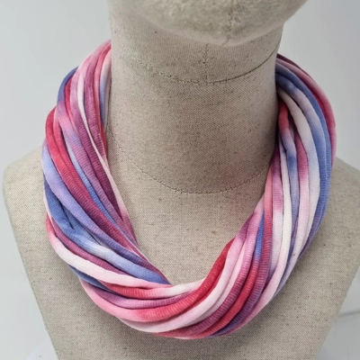 Artisan Cotton Necklace with magnetic clasp - Handmade in the Cotswolds