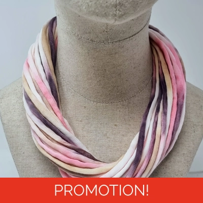Artisan Cotton Necklace with magnetic clasp - Handmade in ..