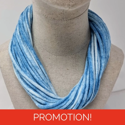 Artisan Cotton Necklace with magnetic clasp - Handmade in .. Artisan Cotton Necklace with magnetic clasp - Handmade in ..