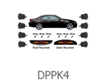 DPPK4 - Front & Rear Sensors - Front Dash Displa..