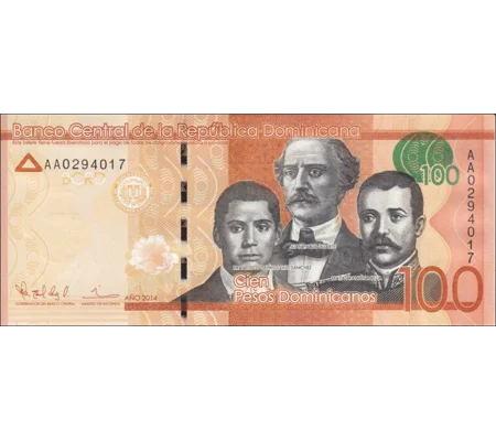 100 Pesos D - 2014 - P190a - B721a - Unc