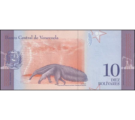 10 bolivares - 2018 - P103 - B373 - Unc