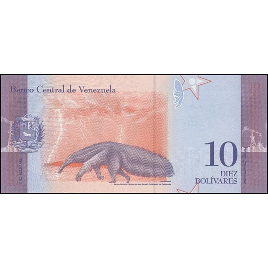 10 bolivares - 2018 - P103 - B373 - Unc