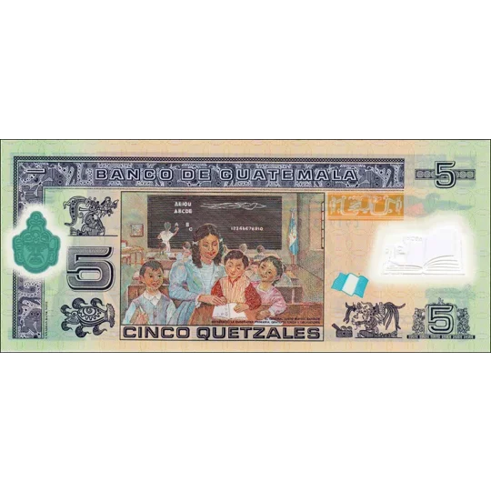 5 Quetzales - 2011 - P122b - B604b - Unc