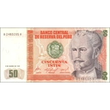 Peru - 50 intis - P131a - 1986