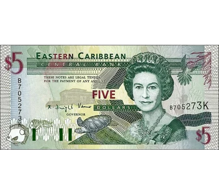 Saint Kitts - 5 dollars - (1994) - P31k - B215K - Unc