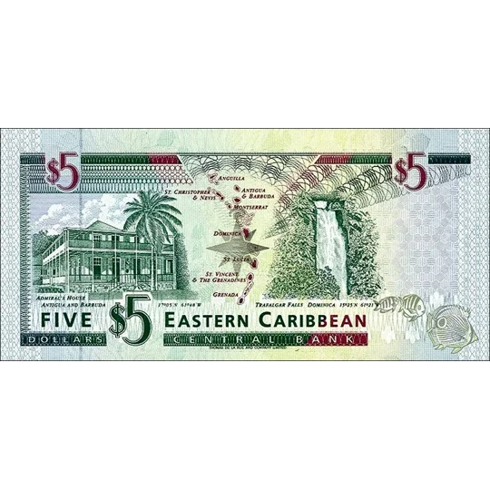Saint Vincent - 5 dollars - (1994) - P31V - B215v - Unc