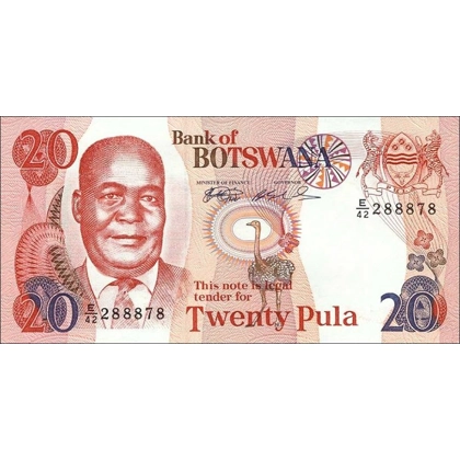 Botswana-20 Pula-1999-P21-B117a