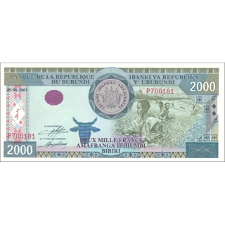 Burundi-2000 Francs-200..