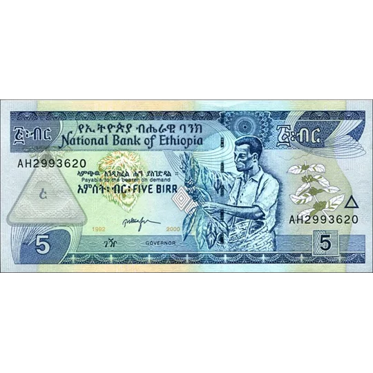 5 Birr - 2000 - P47b - B326b - Unc
