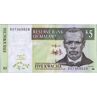 Malawi - 5 Kwacha - 199..
