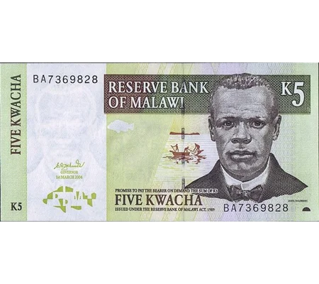 5 Kwacha - 1997 - P36a - B136a - Unc