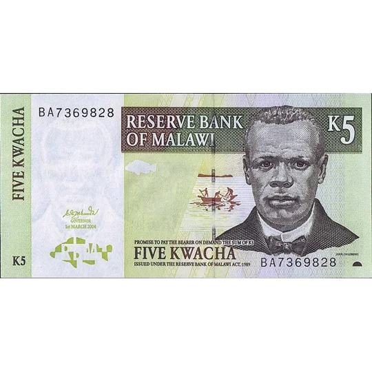 5 Kwacha - 1997 - P36a - B136a - Unc