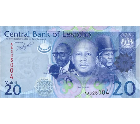 20 Maloti - 2010 - P22a - B223a - Unc