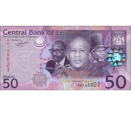 50 Maloti - 2010 - P23 - B224a - Unc