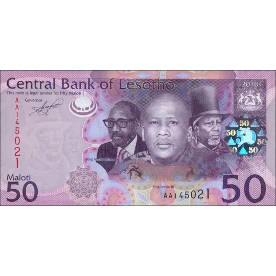 50 Maloti - 2010 - P23 - B224a - Unc