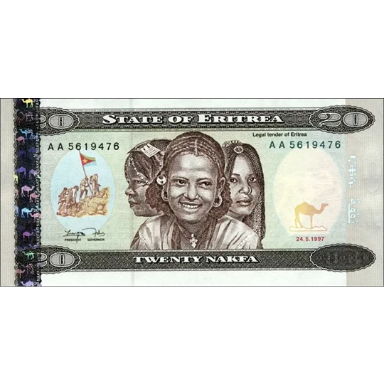 20 Nakfa - 1997 - P4 - B104a - Unc