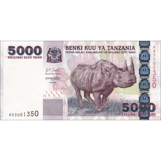 Tanzania - 5000 Shillin..