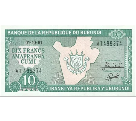 10 Francs - 1991 - P33b - B214f - Unc