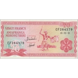 Burundi - 20 Francs - 1991 - P27c - B2..