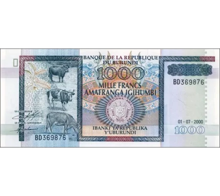 1000 Francs - 2000 - P39c - B226c-BB