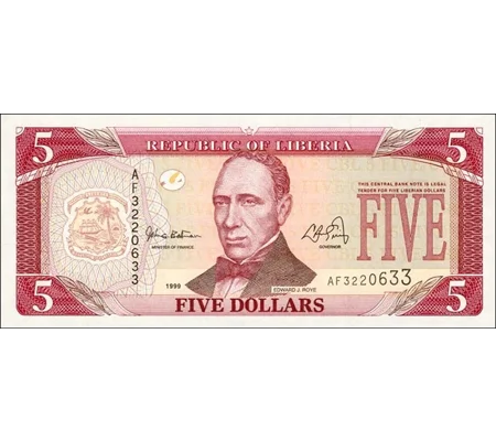 5 Dollars - 1999 - P21 - B301a - Unc