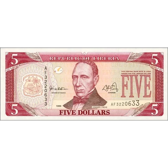 5 Dollars - 1999 - P21 - B301a - Unc