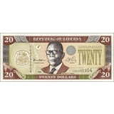 Liberia - 20 Dollars - 1999 - P23 - B3..