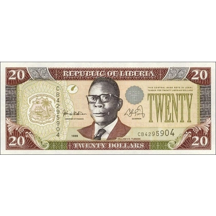 Liberia - 20 Dollars - 1999 - P23 - B303a