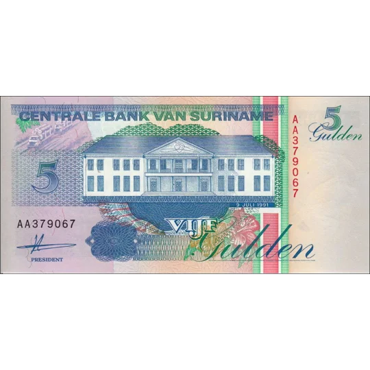 5 Gulden - 1991 - P136a - B522a - Unc