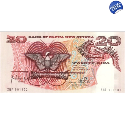 Papua N.G. - 20 Kina - P10c - B111d