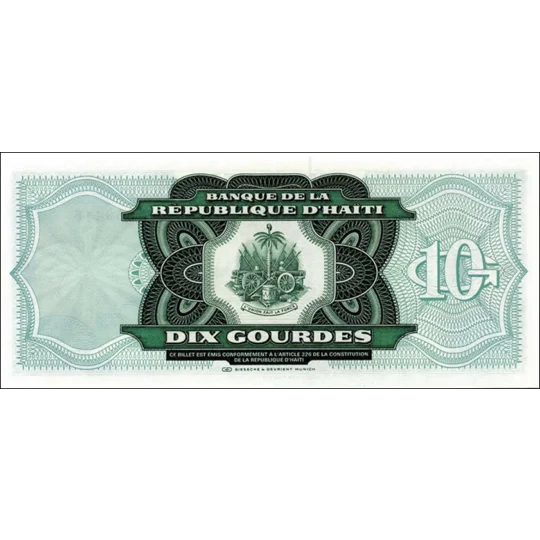 10 Gourdes - 1991 - P256a - B828a - Unc