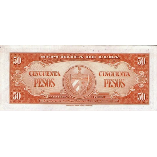 50 Pesos - 1958 - P81b -B805b - XF