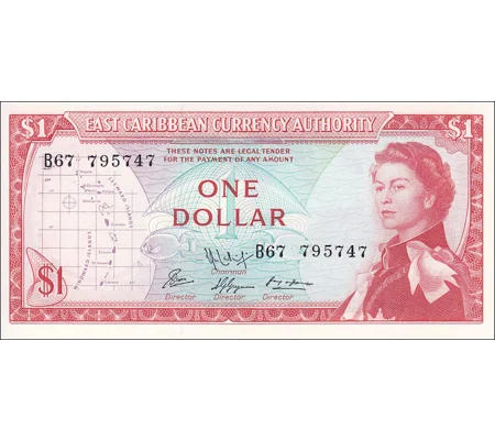 1 dollar - ND(1965) - P13f - B101c9 - Unc
