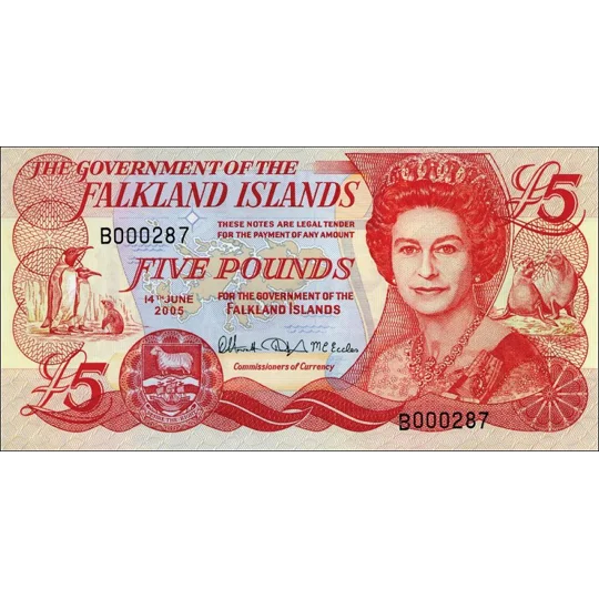 5 Pounds - 2005 -P17 - B219a - Unc