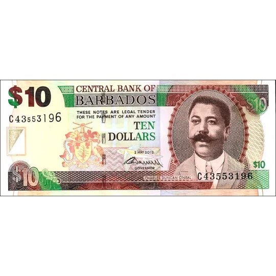10 Dollars - 2012 - P68c - B227c - Unc